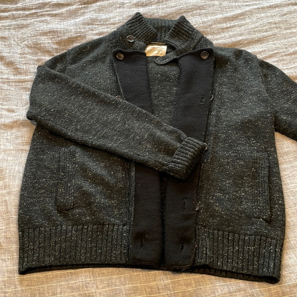 Banana republic heritage collection grey sweater jacket